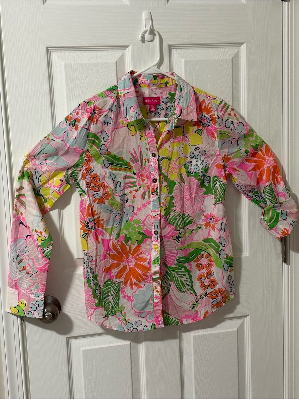Lilly Pulitzer Multicolor Floral Button-Up Shirt